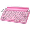 Image 1 : Lot of 1 Taiahiro ML-981 Retro Typewriter Style Mechanical Keyboard - Pink - Brand New
