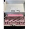Image 2 : Lot of 1 Taiahiro ML-981 Retro Typewriter Style Mechanical Keyboard - Pink - Brand New