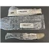 Image 1 : Lot of 2 Hand-Forged Damascus Steel Blank Blade 7.5" Hunting Knife Blades - New (Model: AB58)