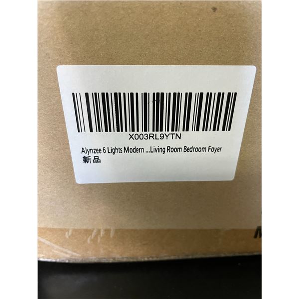 Lot of 1 Black Chandelier Ceiling Light - Brand New