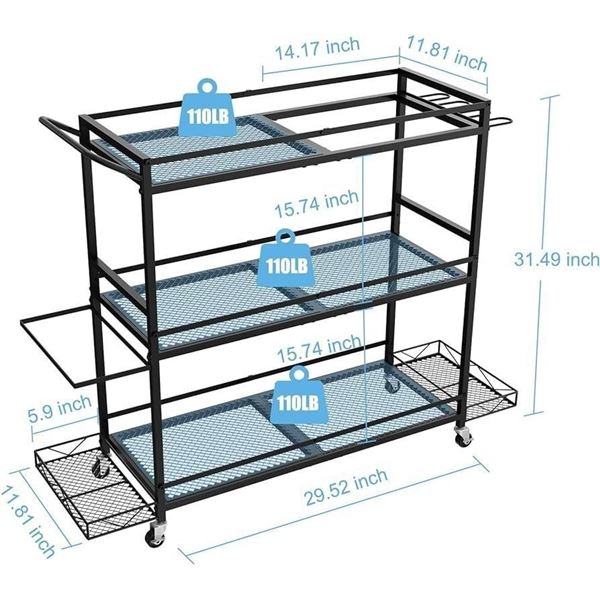 Lot of 1 Multifunction Home Gym Yoga Mat/Workout Gear Storage Rack - Brand New Sealed!