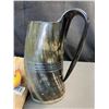 Image 2 : Lot of 1 Norse Tradesman Viking Drinking Horn Mug - Authentic Ox Horn Tankard - New
