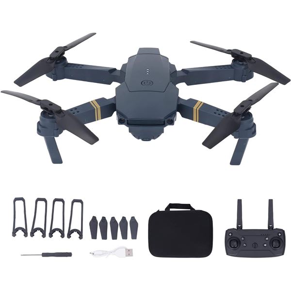 Lot of 1 E58 Foldable WiFi Drone FPV Drone with 4K HD Camera, RC Quadcopter for Beginners - New
