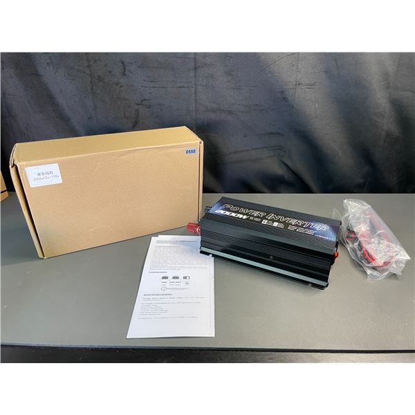 Lot of 1 2000W 12V-110V Power Inverter - Brand New