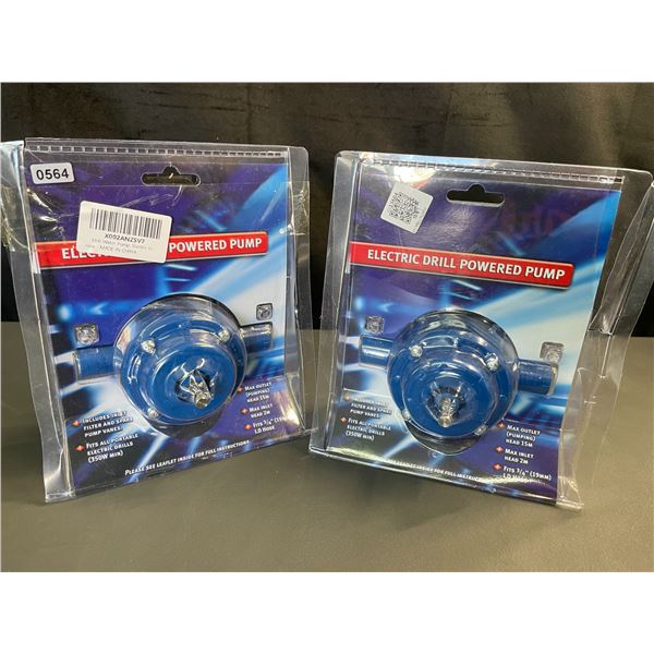 Lot of 2 Electric Drill Powered Pumps - New