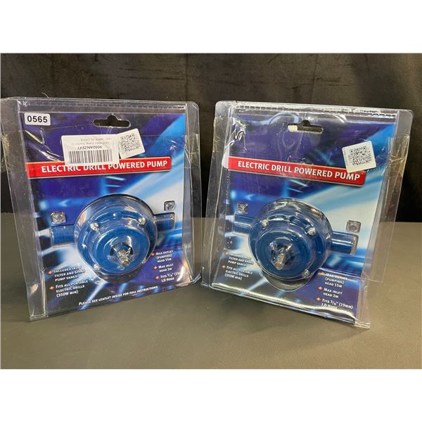 Lot of 2 Electric Drill Powered Pumps - New