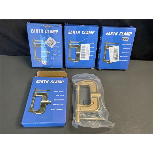 Lot of 4 Earth Clamp/Welding Clamps - Brand New
