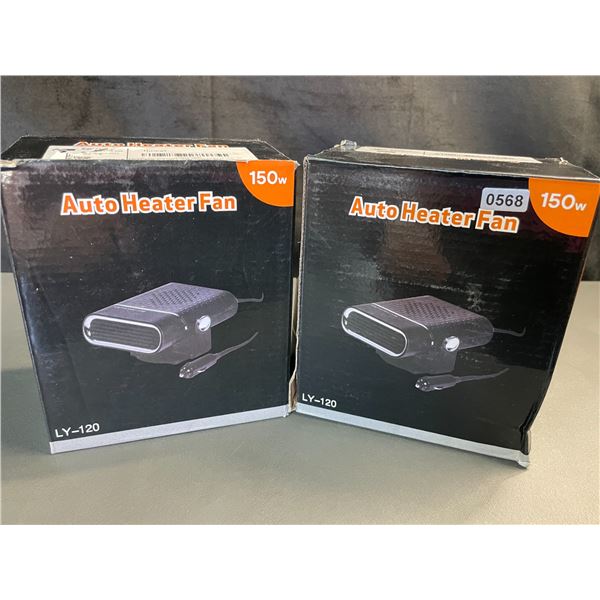 Lot of 2 Auto Heater Fans for Vehicles - Brand New