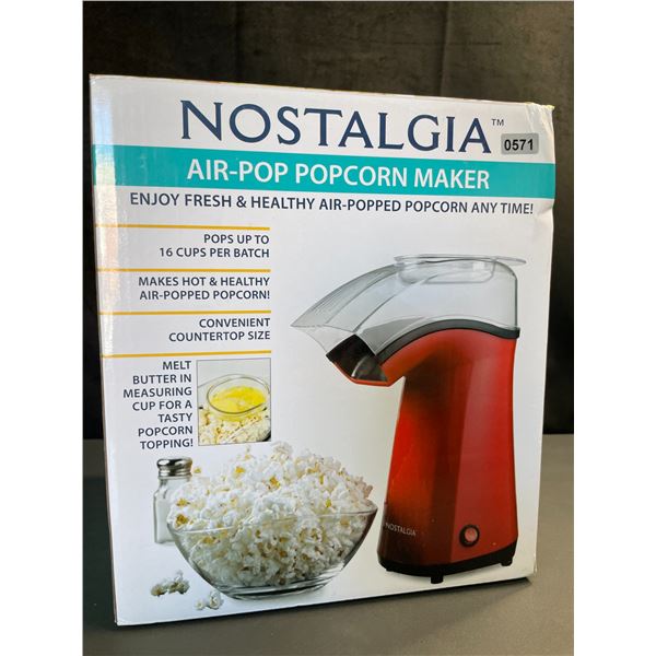 Lot of 1 Nostalgia Air-Pop Popcorn Maker - Brand New