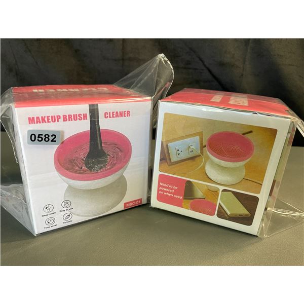 Lot of 2 Electric Makeup Brush Cleaner Devices - Brand New