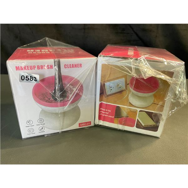 Lot of 2 Electric Makeup Brush Cleaner Devices - Brand New