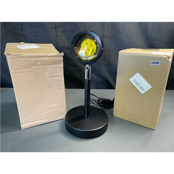 Lot of 2 Sunset Projection Lamps - Brand New