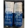 Image 3 : Lot of 2 Toddler Pillows with Pillow Cases - 13 x 18 inch - Brand New