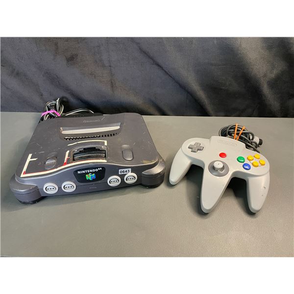 Lot of 1 Nintendo 64 Gaming Console with Controller - Used/As Is
