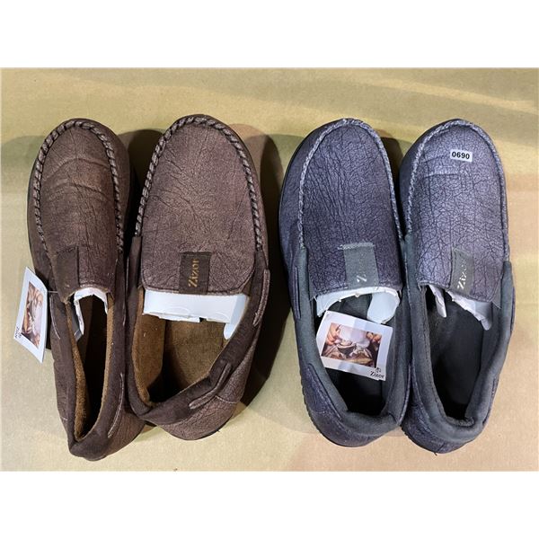 Lot of 2 Pairs of Mens Slippers - (Size TBA*) - Brand New!