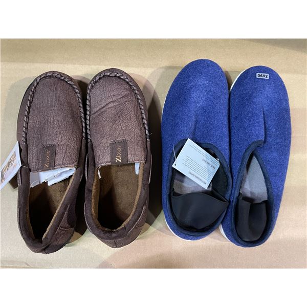 Lot of 2 Pairs of Slippers - Size 10/11 - Brand New!