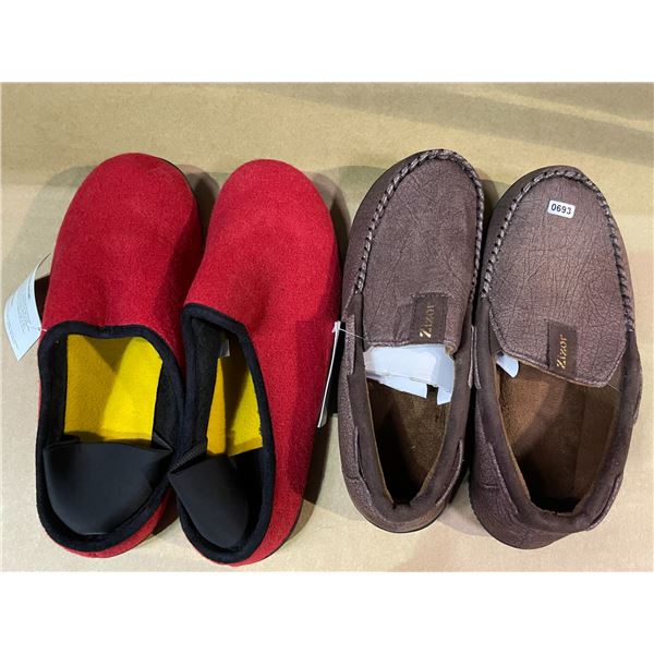 Lot of 2 Pairs of Slippers - Size 11/12 - Brand New!