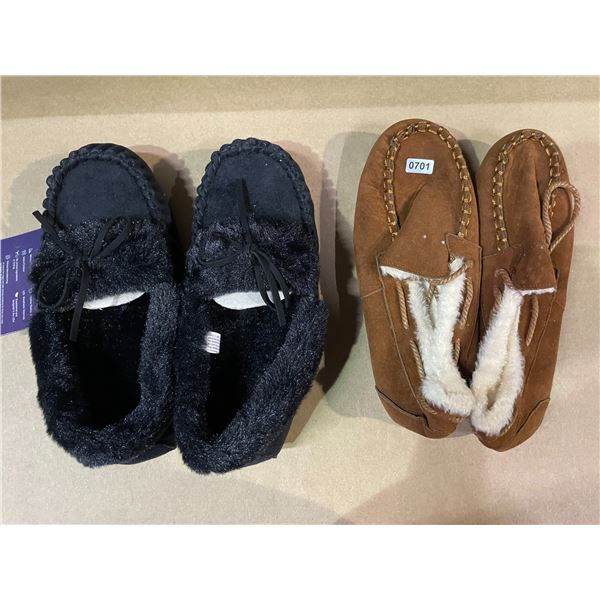 Lot of 2 Pairs of Women's Slippers - Size 6 - Brand New!
