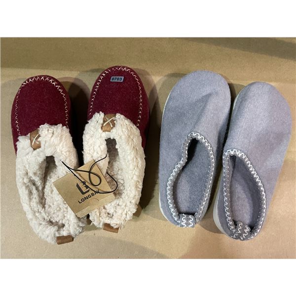 Lot of 2 Pairs of Women's Slippers - Size 5/6 - Brand New!