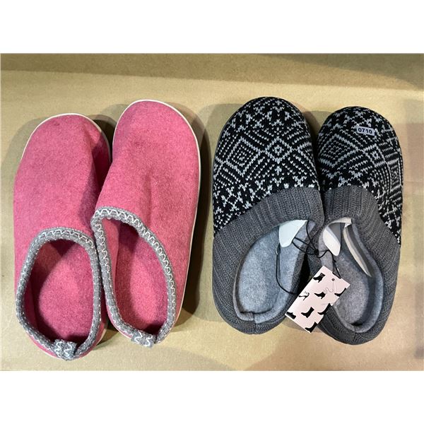 Lot of 2 Pairs of Women's Slippers - Size 9/10 - Brand New!