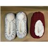 Image 1 : Lot of 2 Pairs of Women's Fuzzy Slippers - Size 5/6 - Brand New!