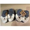 Image 1 : Lot of 2 Pairs of Kids Fuzzy Moccasin Style Slippers - Kids 9-10 - Brand New!
