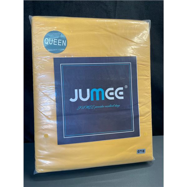 Lot of 1 Jumee Deep-Pocket 4PC Queen Size Sheet Set - Orange - Brand New
