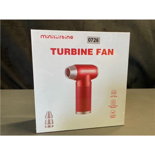 Lot of 1 Handheld Rechargeable Turbine Fan - Super Powerful - Brand New Sealed!