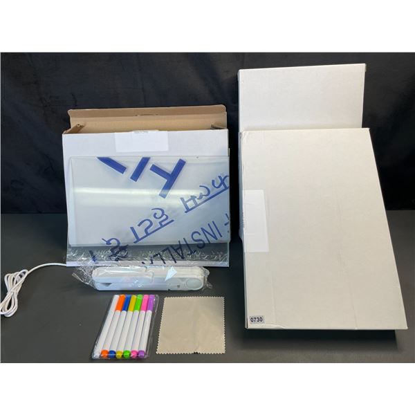 Lot of 3 LED Writing Message Board Sets with Markers - Brand New