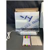 Image 2 : Lot of 3 LED Writing Message Board Sets with Markers - Brand New
