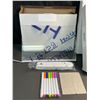 Image 2 : Lot of 3 LED Writing Message Board Sets with Markers - Brand New
