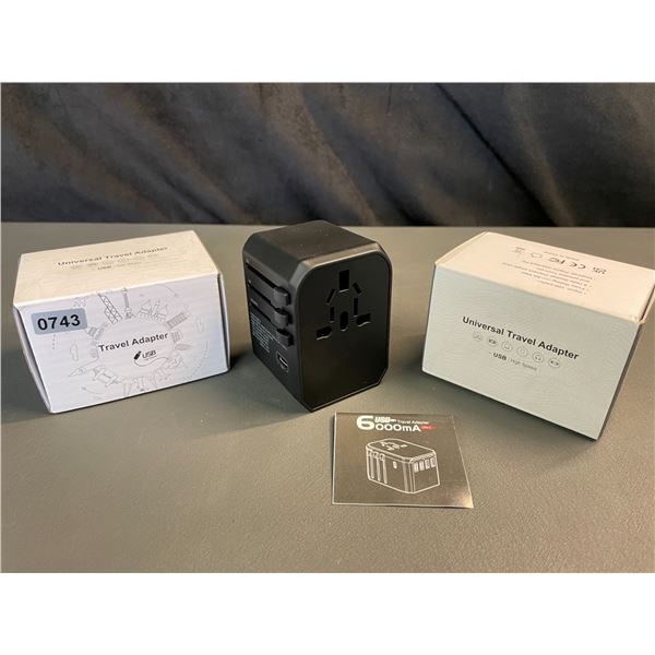 Lot of 2 Universal Travel Adapters - Brand New!