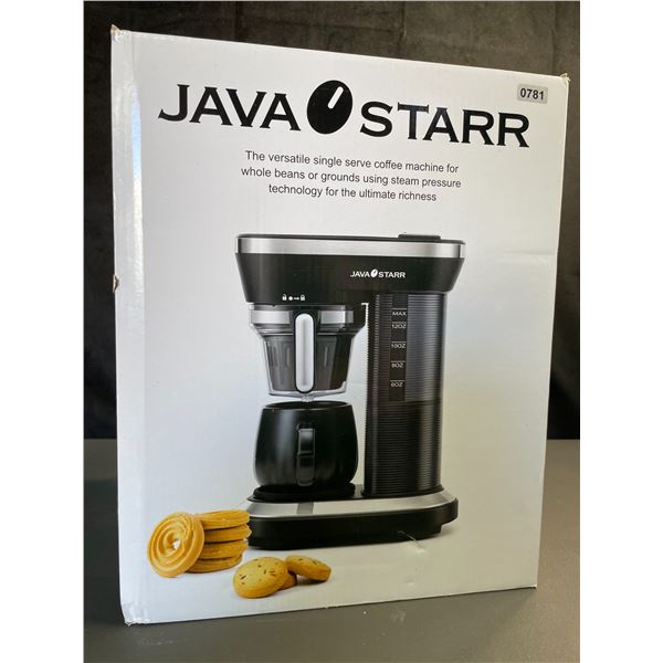 Lot of 1 Java Starr Single Serve Coffee Machine w/ Built-In Grinder for Whole Beans - BRAND NEW!