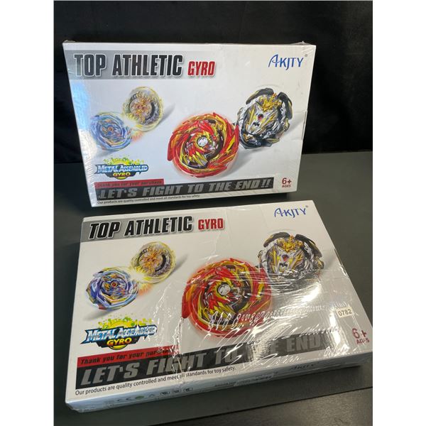Lot of 2 Bey-Blade Style Toy Sets for Kids - Brand New Sealed!