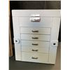 Image 2 : Lot of 1 Standing Jewelry Box - White - Multiple Drawers/Compartments - Brand New