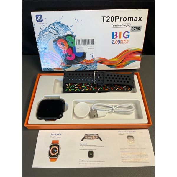 Lot of 1 T20 Pro Max Smart Sports Watch w/ 2.1" Amoled Display - Activity Tracker - Brand New!