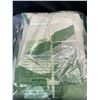 Image 3 : Lot of 1 Essina Queen Size Bed Sheet Set - 4PCS - Green Palm Leaf/Meadow Design - Brand New