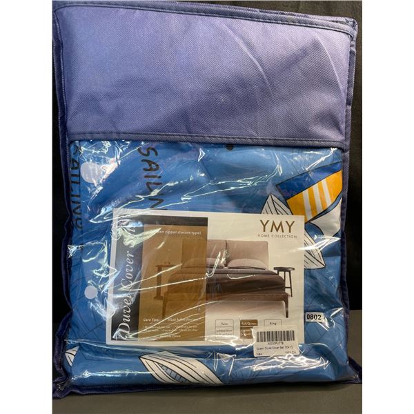Lot of 1 YMY Home Collection Full/Queen Size Duvet Cover Set - Sailboat Design