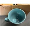 Image 5 : Lot of 1 Box of Porcelain Fluted Mugs Assorted Colours