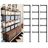 Image 1 : Lot of 1 Box of Rustic Industrial Pipe Shelving 68"x12" 3PCS