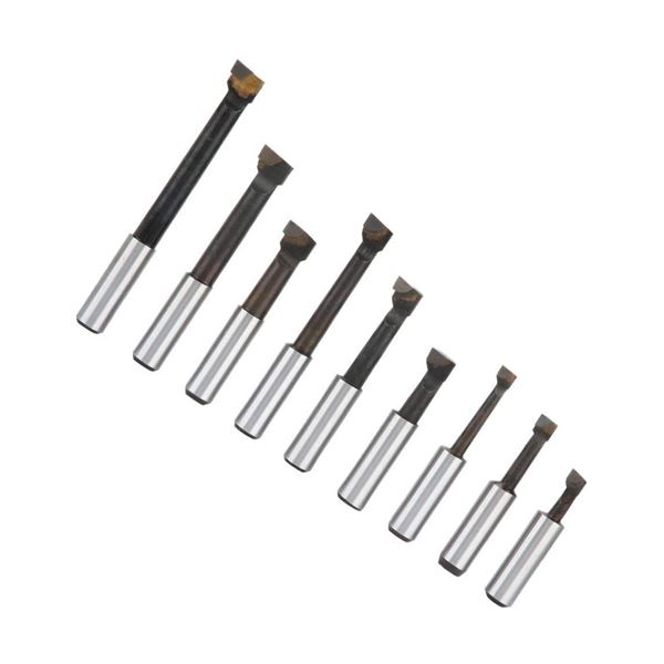 Lot of 1 Box of 9 Pieces 1/2" Shank Carbide Tip Boring Bits