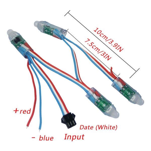 Lot of 1 Rextin WS2811 Pixels Digital Addressable LED String Lights 500PCS