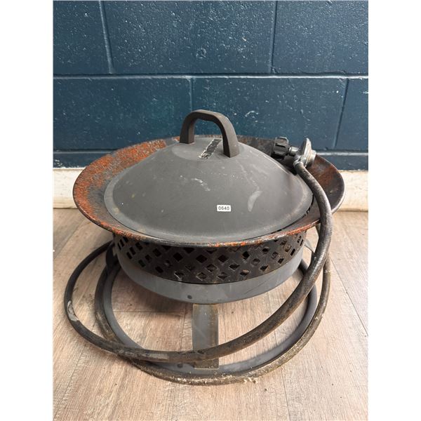 Lot of 1 Outdoor Propane Firepit - Used