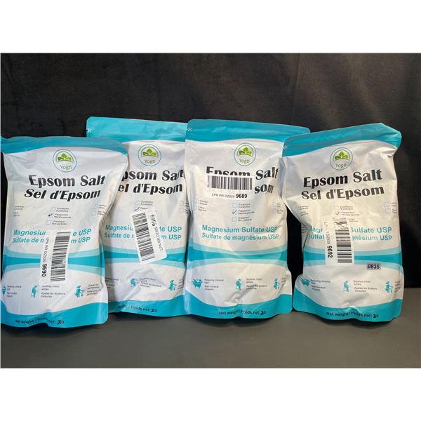 Lot of 4 Large Bags of Epsom Salts - New