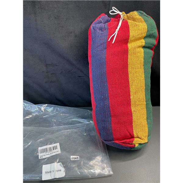 Lot of 1 Double Cotton Camping Hammock - Brand New!