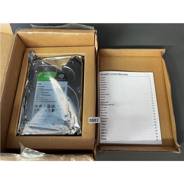 Lot of 1 Seagate 8TB BarraCuda Internal Hard Drive HDD - BRAND NEW! ($180 RETAIL!)