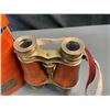 Image 3 : Lot of 1 Pair of Victorian Marine Brass Leather Binoculars - 1915 Vintage Binoculars