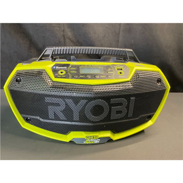 Lot of 1 RYOBI P746 Wireless Stereo/Bluetooth Work Radio - Used