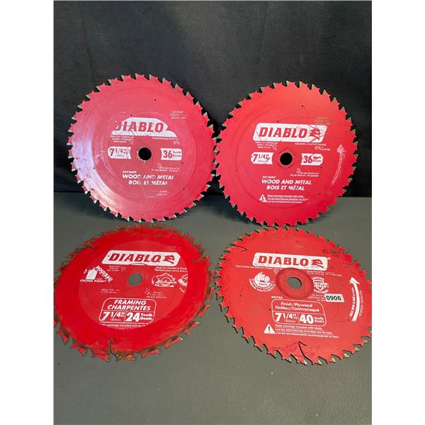 Lot of 4 Diablo Saws - Used