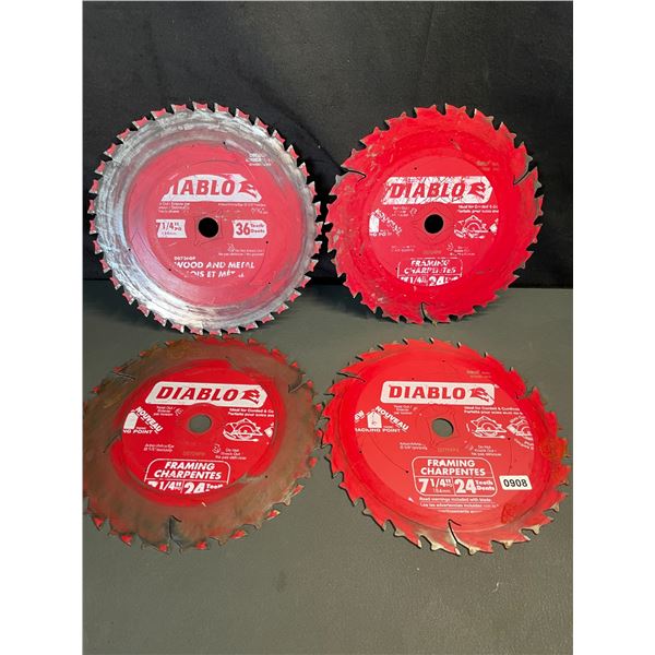 Lot of 4 Diablo Saws - Used